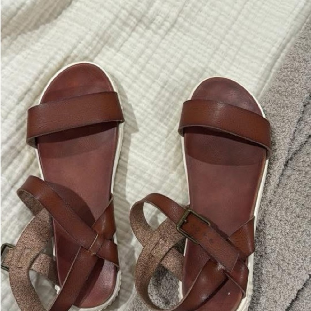 MIA Tan Leather Women's Sandals